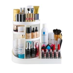 Jerrybox makeup organizer 360 degree rotation.